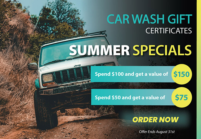 Gift Certificates Summer Sale