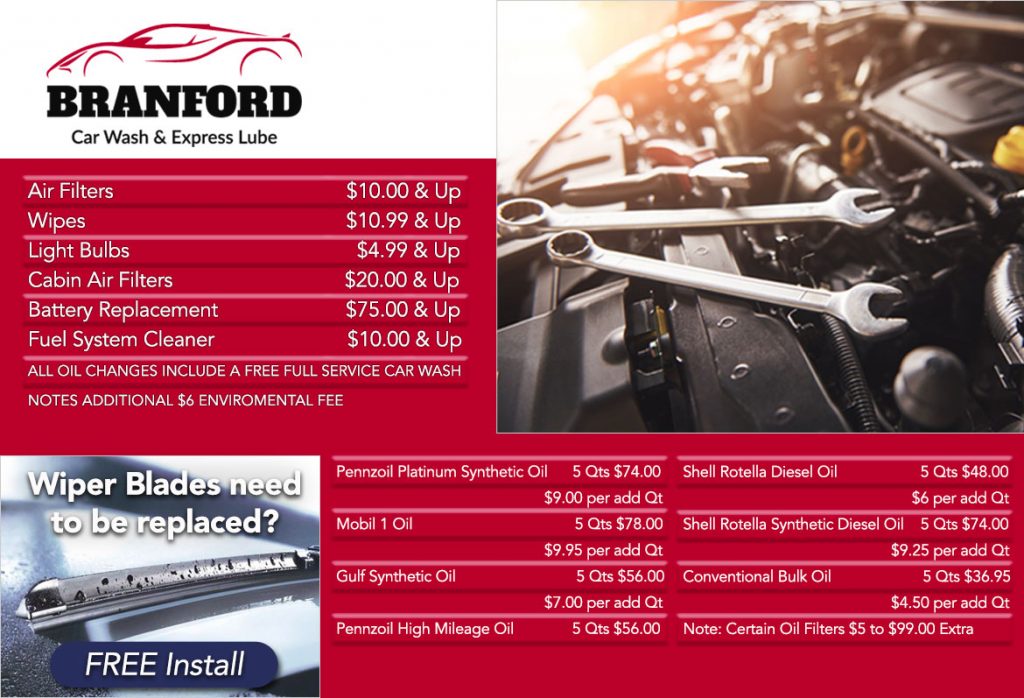 Express Oil Change Service Branford Car Wash and Express Lube